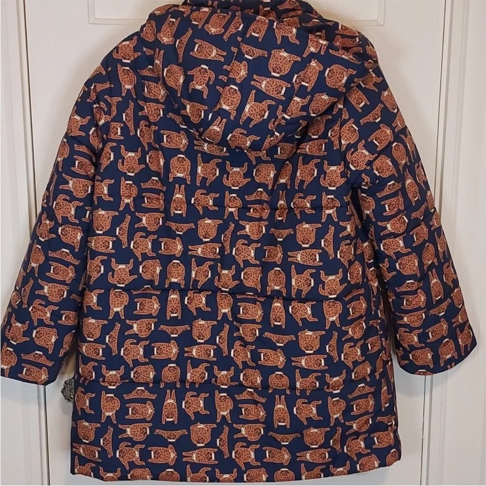 Compania Fantastica Sumo Cat Print Puffer Coat size Large - Picture 13 of 16